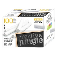 Táblakréta CREATIVE JUNGLE fehér kerek 100 darabos