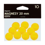Táblamágnes GRAND 20mm sárga 10 darabos