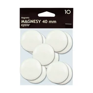Táblamágnes GRAND 40 mm fehér 10 darabos