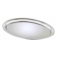 Tálca ovális rozsdamentes inox matt 29 x 22,5 cm