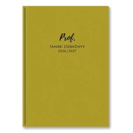 Tanári zsebkönyv TOPTIMER Prof PU műbőrborító A/5 heti 145x205 mm Mustár 2026-2027