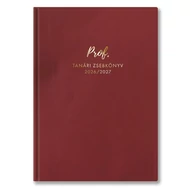 Tanári zsebkönyv TOPTIMER Prof PVC műbőrborító A/5 heti 145x205 mm Bordó 2026-2027