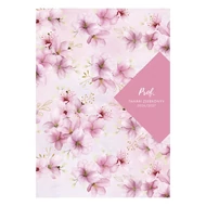 Tanári zsebkönyv TOPTIMER Prof fóliázott papírborító A/5 heti 145x205 mm Cseresznye 2026-2027