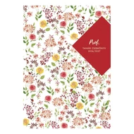 Tanári zsebkönyv TOPTIMER Prof fóliázott papírborító A/5 heti 145x205 mm Kisvirág 2026-2027