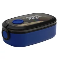 Uzsonnás doboz AQUA PURE műanyag BPA mentes 210x120x70 mm kék-fekete