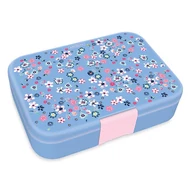 Uzsonnás doboz ARS UNA Pearl Blossom Blue osztott műanyag 216x153x52 mm