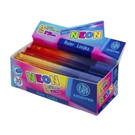 Vonalzó ASTRA PEN neon háromszögletű