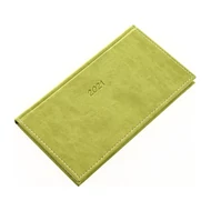 Zsebnaptár REALSYSTEM Bolero P fekvő sárga lapos világoszöld 2021.
