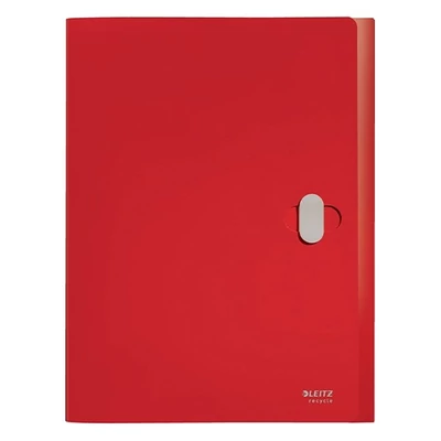 Iratvédő mappa LEITZ Recycle Jumbo A/4 38mm PP piros