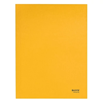 Iratgyűjtő LEITZ Recycle  A/4 3 pólyás karton sárga