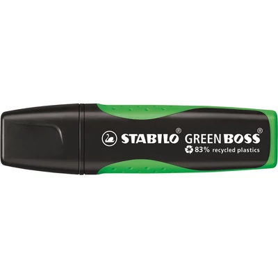 Szövegkiemelő STABILO Green Boss neon zöld környezetbarát