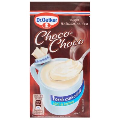 Forrócsokoládé instant DR OETKER Choco-Choco fehércsokoládés 34g
