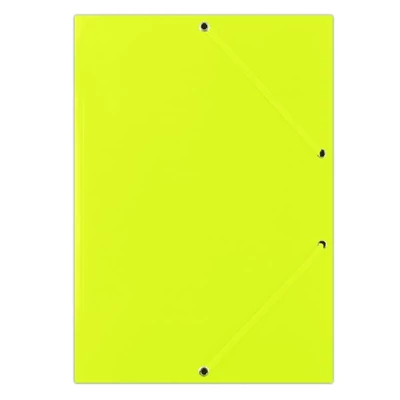 Gumis mappa DONAU A/4 karton sárga
