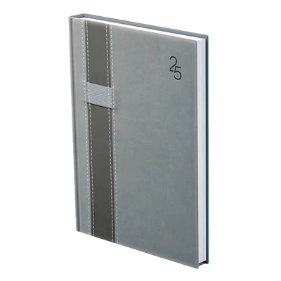 Határidőnapló TOPTIMER Vario V012 B/6 heti fehér lapos szürke-sötétszürke 2025.