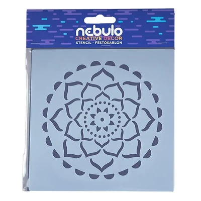 Festősablon NEBULO műanyag lap mandala
