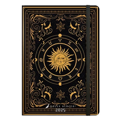 Határidőnapló DOLCE BLOCCO Secret Grande Zodiac A/5 heti keménytáblás gumis 2025.