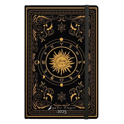 Határidőnapló DOLCE BLOCCO Secret Zodiac A/5 heti keménytáblás gumis 2025.