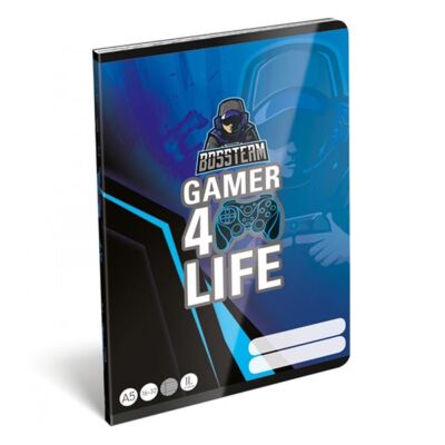 Füzet LIZZY CARD A/5 32 lapos vonalas III.osztályos 12-32 Gamer 4 life