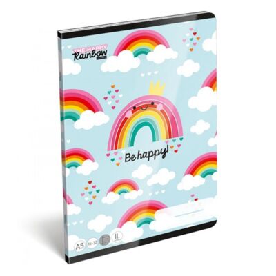 Füzet LIZZY CARD A/5 32 lapos vonalas II.osztályos 16-32 Happy Rainbow
