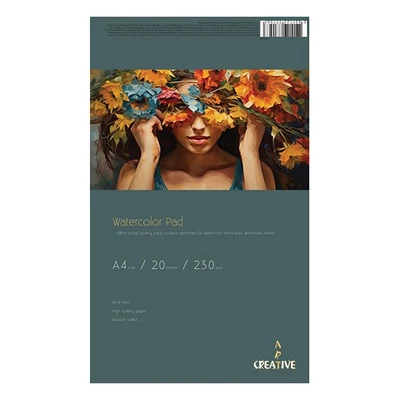 Akvarell rajztömb CREATIVE A/4 230 g 20 lapos