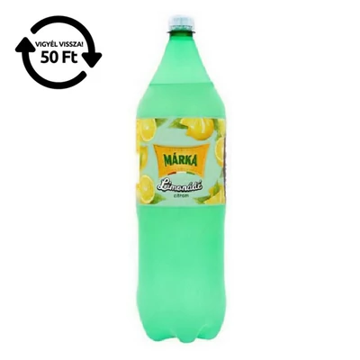 Üdítőital szénsavas MÁRKA Limonádé citrom 2L DRS