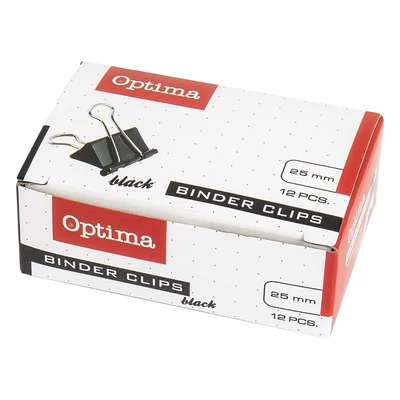 Binder csipesz OPTIMA 25 mm 12 darabos