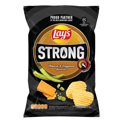 Burgonyachips LAY`S Strong cayenne borsos-sajtos 120 g