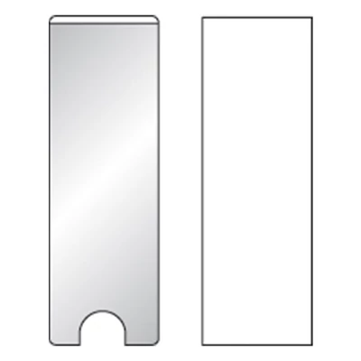 Címketartó tok DJOIS öntapadós gerincjelölő betétlappal 25x75 mm 12 darabos