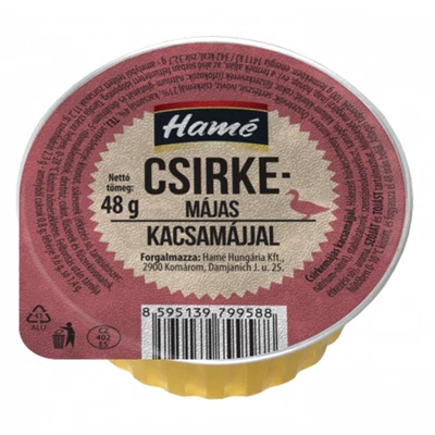 Csirkemáj pástétom HAMÉ kacsamájjal 48 g