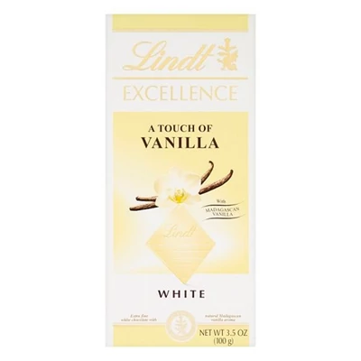 Csokoládé LINDT Excellence White Vanilla fehércsokoládé 100 g