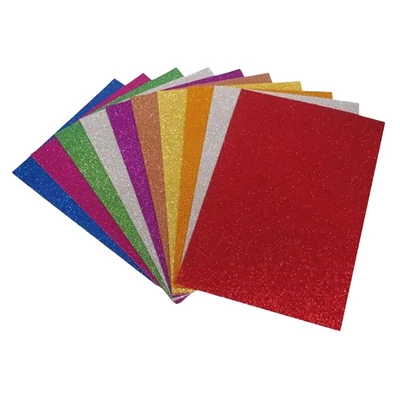 Dekorgumi A/4 csillámos vegyes 10 darabos