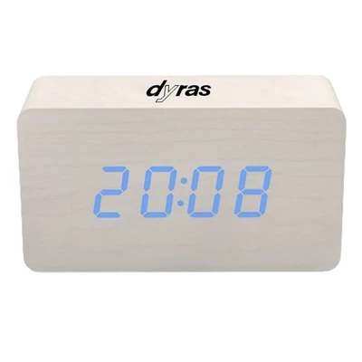 Ébresztőóra DYRAS ALCL-002WH fehér