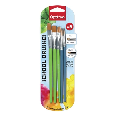 Ecset készlet OPTIMA economy kerek (6,8) és lapos (6,10,14)