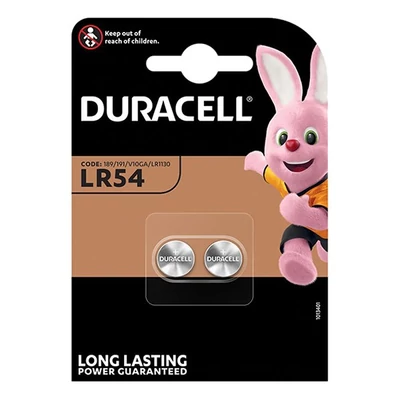Gombelem DURACELL LR54 2-es