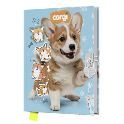 Emlékkönyv JUNIOR Corgi lakattal