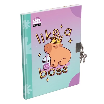 Emlékkönyv LIZZYSULI A/5 keményfedeles Lollipop Capybara