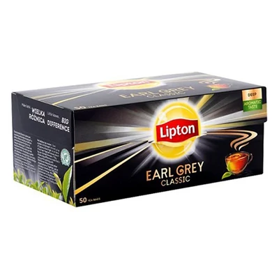 Fekete tea LIPTON Earl Grey  50x1,5 g