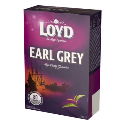 Fekete tea LOYD earl grey 80 db