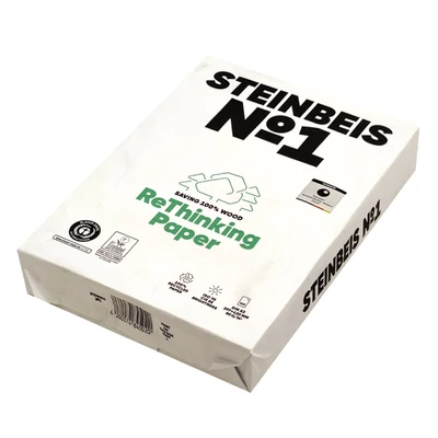 Fénymásolópapír STEINBEIS NO 1. ISO 70-s A/3 80 g újrahasznosított 500 ív/csomag