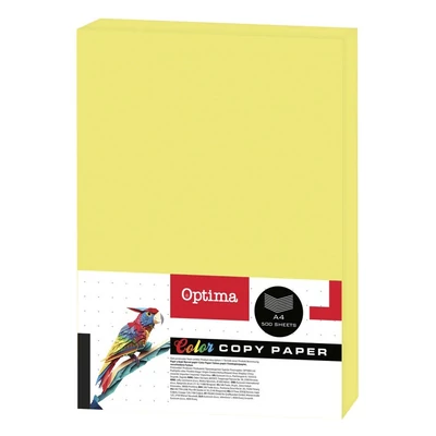 Fénymásolópapír színes OPTIMA A/4 75 g neon sárga 500 ív/csomag