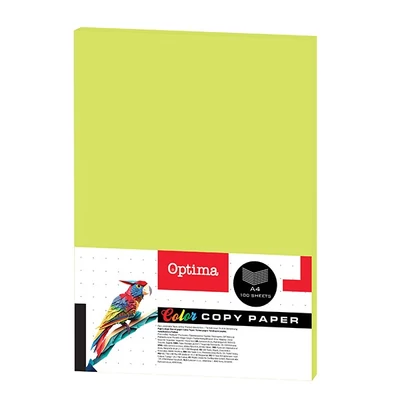 Fénymásolópapír színes OPTIMA A/4 75 g neon zöld 100 ív/csomag