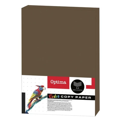 Fénymásolópapír színes OPTIMA A/4 80 g barna 500 ív/csomag