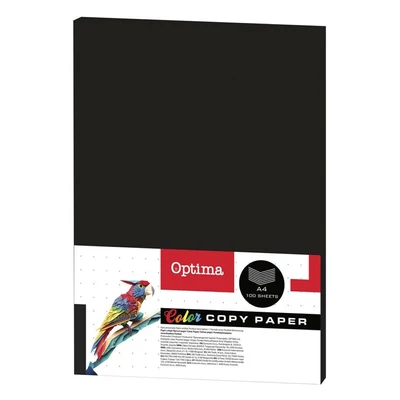 Fénymásolópapír színes OPTIMA A/4 80 g fekete 100 ív/csomag