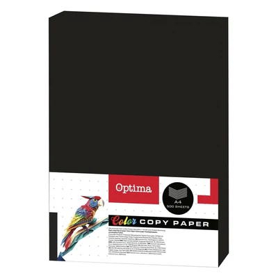 Fénymásolópapír színes OPTIMA A/4 80 g fekete 500 ív/csomag