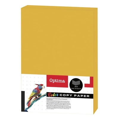 Fénymásolópapír színes OPTIMA A/4 80 g gold 500 ív/csomag