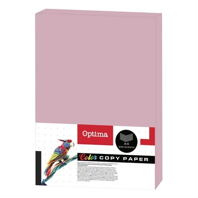 Fénymásolópapír színes OPTIMA A/4 80 g pasztell pink 500 ív/csomag