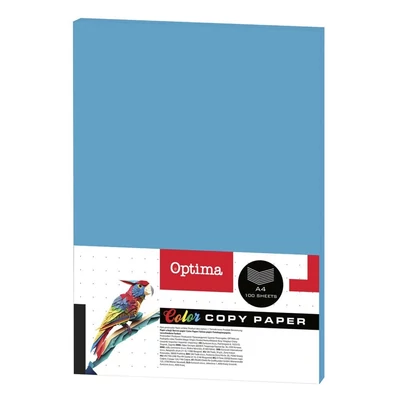 Fénymásolópapír színes OPTIMA A/4 80 g türkiz 100 ív/csomag