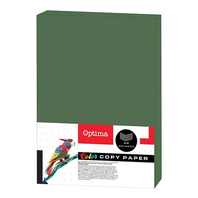 Fénymásolópapír színes OPTIMA A/4 80 g sötétzöld 500 ív/csomag