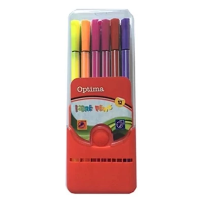 Filctoll OPTIMA műanyag tokos 12 darabos