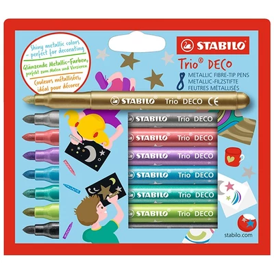 Filctoll STABILO Trio Deco 8 darabos